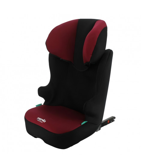 Rehausseur isofix NANIA START I FIX 106-140cm R129 de 5 a 10 ans Tetiere réglable  Base inclinable  Rouge -Fabrication Fr…