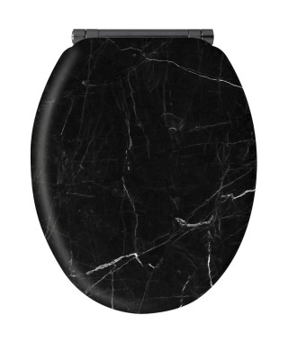 ABATTANT MARBRE NOIR - MDF FSC