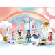 PLAYMOBIL 71348 Calendrier de l'Avent - Arc-en-ciel-  La magie de Noël - 24 cases a ouvrir- pour attendre Noël