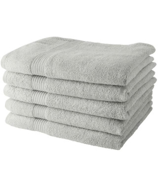 Lot de 5 Draps de Bain TODAY 70x130 cm 100% Coton - Craie