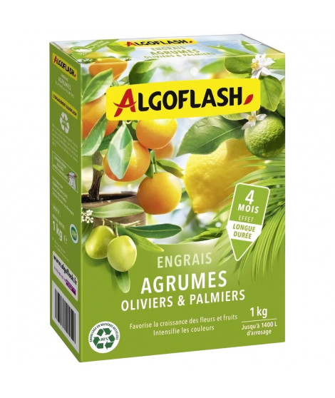 Engrais Agrumes, Olivers et Palmiers - ALGOFLASH NATURASOL - 1 kg