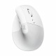 Souris Sans Fil Logitech Lift Ergonomique Verticale, Bluetooth ou récepteur USB Logi Bolt, Silencieuse - Blanc cassé