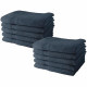 Lot de 10 serviettes de Toilette TODAY 50x90 cm 100% Coton - Denim