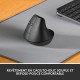 Souris Sans Fil Logitech Lift Left Ergonomique Verticale pour gaucher, Bluetooth ou récepteur USB Logi Bolt, Silencieuse