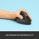 Souris Sans Fil Logitech Lift Left Ergonomique Verticale pour gaucher, Bluetooth ou récepteur USB Logi Bolt, Silencieuse