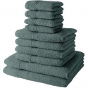 Lot de 4 Serviettes de bain TODAY 30x50 + 4 Serviettes de bain50x90 + 2 Draps de bain 70x130 cm 100% Coton - Céladon