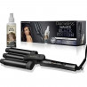 Coffret fer a onduler - SAINT ALGUE - Demeliss WAVES BLACK - Soin inclus - Effet wavy sorti de plage