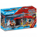PLAYMOBIL - 71193 - City Action - Caserne de pompiers transportable