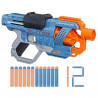 Nerf Elite 2.0, blaster Commander RC-6, 12 fléchettes Nerf Elite, barillet rotatif 6 fléchettes, personnalisable