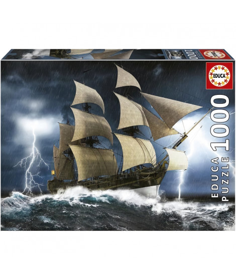 Puzzle Paysage et nature - EDUCA - TEMPeTE PARFAITE - 1000 pieces - Multicouleur
