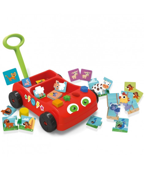 Baby wagon le chariot des enfants - Carotina Baby - avec un jeu d'encastrements et des jeux éducatifs - LISCIANI