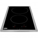 Plaque de cuisson vitrocéramique BEKO HDMC32400TX - 2 foyers - 3000W - L28,8 x P51cm - Noir