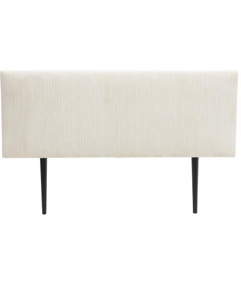 Tete de lit MORPHEE - Velours côtelé Beige - L.162 x H.100 x P.7 cm