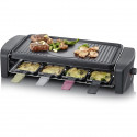 SEVERIN RG9646 Appareil a raclette 8 personnes 1 400 W - Plaque de cuisson rainurée et lisse 41,5 x 21 cm antiadhésive - Noir…