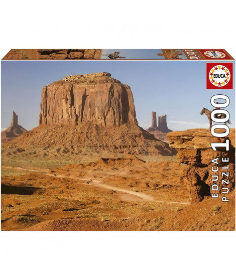 Puzzle Paysage et nature - EDUCA - MONUMENT VALLEY - 1000 pieces - Colle Fix Puzzle incluse
