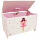 Coffret a jouets en bois - Danseuse Ballerine - FUN HOUSE - H.40 x L.58 x P.36 cm