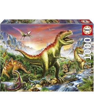 Puzzle FOReT JURASSIQUE - EDUCA - 1000 pieces - Theme Fantastique - Garantie 2 ans