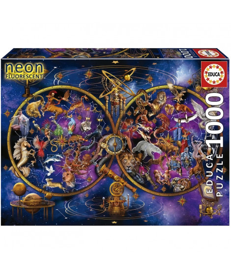 Puzzle CONSTELLATIONS - 1000 pieces - Marque EDUCA - Theme Astrologie et ésotérisme