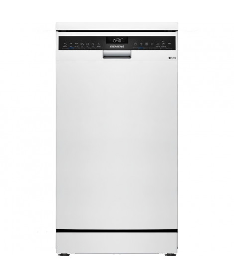 Lave-vaisselle pose libre SIEMENS iQ300 SR23HW52ME - 10 couverts - Induction - L45cm - 46 dB - Blanc