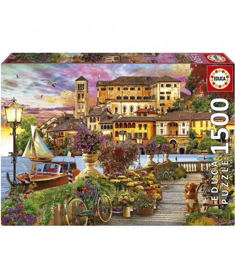 Puzzle PROMENADE ITALIENNE - EDUCA - 1500 pieces - Paysage et nature - Jaune