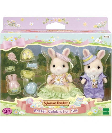 La chasse aux oeufs des freres et soeurs Lapin Marguerite  - SYLVANIAN FAMILIES