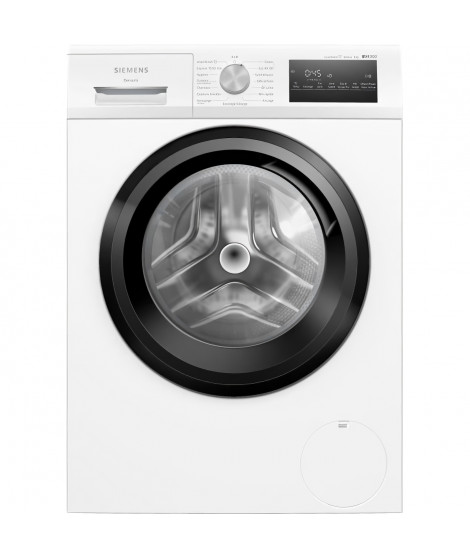 Lave-linge hublot SIEMENS WM12N228FR IQ300 - 8 kg - Induction - L60cm - 1200 trs/min - Noir