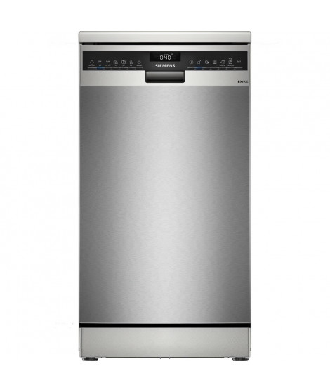 Lave-vaisselle pose libre SIEMENS iQ500 SR25YI04ME - 10 couverts - Induction - L45cm - 43 dB - Gris