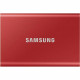 SAMSUNG - SSD externe - T7 Rouge - 2To - USB Type C (MU-PC2T0R/WW)