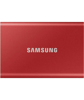 SAMSUNG - SSD externe - T7 Rouge - 2To - USB Type C (MU-PC2T0R/WW)