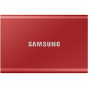 SAMSUNG - SSD externe - T7 Rouge - 2To - USB Type C (MU-PC2T0R/WW)