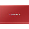 SAMSUNG - SSD externe - T7 Rouge - 2To - USB Type C (MU-PC2T0R/WW)