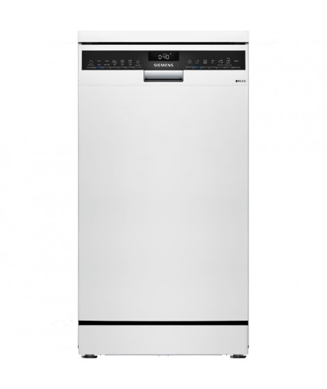 Lave-vaisselle pose libre SIEMENS SR23EW24ME iQ300 - 10 couverts - Induction - L45cm - 44dB - Blanc