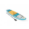 BESTWAY Paddle gonflable Panorama Hydro-force, 340 x 89 x 15 cm, 150 kg max, fenetre transparent, pompe, leash