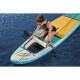 BESTWAY Paddle gonflable Panorama Hydro-force, 340 x 89 x 15 cm, 150 kg max, fenetre transparent, pompe, leash