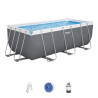 Piscine hors sol Power Steel 412 x 201 x 122cm, filtre a sable, échelle, diffuseur Chemconnect