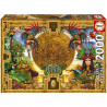 Puzzle 2000 pieces MONTAGE AZTeQUE MAYA - Educa - Astrologie et ésotérisme