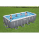 BESTWAY Piscine hors sol Power Steel 488 x 244 x 122 cm, filtre a sable, bâche, échelle, diffuseur Chemconnect