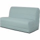 Banquette BZ 2 places - Vert Menthe - MELISSA - Matelas 13cm - Tissu - Contemporain - Design