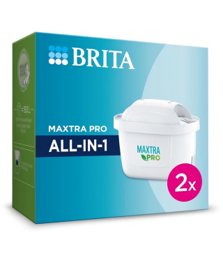 BRITA Pack de 2 cartouches filtrantes MAXTRA PRO All-in-1