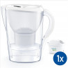 Carafe filtrante BRITA Marella blanche (2,4L) - Maillage ultra fin - Compatible lave-vaisselle