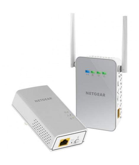 NETGEAR  Pack de 2 Adaptateurs CPL Gigabit 1000 + Wifi  PLW1000-100PES