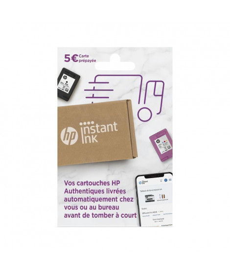 Carte prépayée Instant Ink HP - Abonnement livraison cartouches et toners originales HP