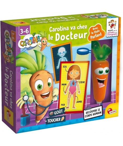 Carotina va chez le docteur - Découvre le corps humain - jeu d'apprentissage - LISCIANI