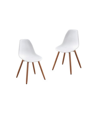 Lot de 2 chaises de jardin PP - 50 x 55 x 85,5 cm