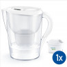 Carafe filtrante BRITA Marella XL blanche (3,5L) avec 1 cartouche MAXTRA PRO All-In-1