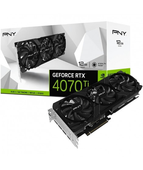 CARTE GRAPHIQUE - PNY - GEFORCE RTX 4070Ti - 12GB - VERTO Triple Fan Edition DLSS 3