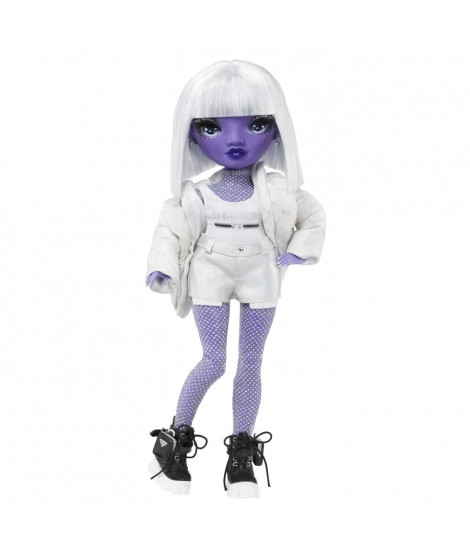 Rainbow High S3 Shadow High - Poupée 27 cm Dia Mante (Violet) - 1 tenue + accessoires et support pour poupée