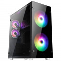 ABKONCORE BOITIER PC R850 Sync - rétro éclairage RGB - Noir - Verre trempé - Format E-ATX (ABKO-RMS-850-SYNC-200F)