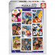 Puzzle 1000 pieces COLLAGE DISNEY 100 - Marque EDUCA - Dimensions 68 x 48 cm