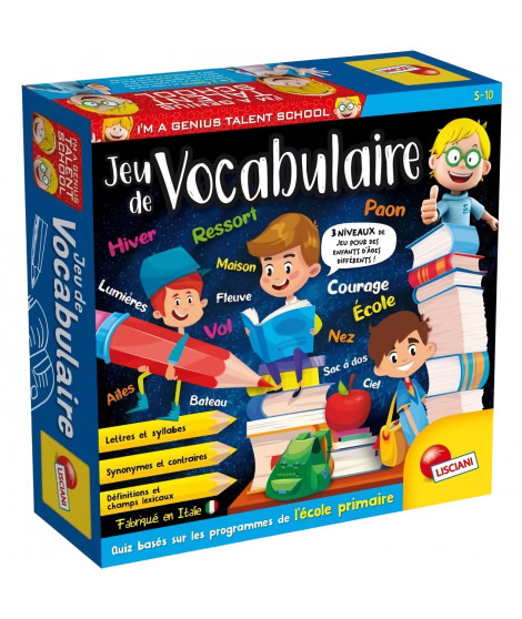Génius Talent School - jeu de vocabulaire - s'adapte aux différents niveaux. - LISCIANI